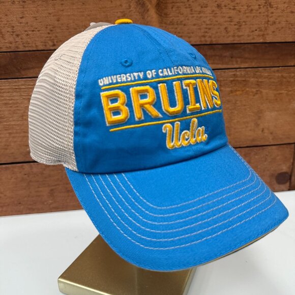UCLA BRUINS One Size Snap Back Cap Hat Mesh Back Embroidered Captivating NWT - Picture 3 of 11